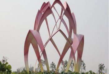 花朵雕塑展品，街頭雕塑，地產(chǎn)郁金香花朵雕塑供需