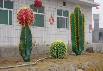 仙人棒雕塑精選，公園雕塑，仿真仙人棒雕塑廠家