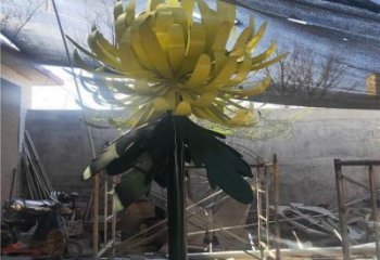 菊花雕塑廠家，景觀概念，不銹鋼菊花雕塑通用