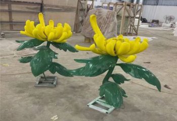 菊花雕塑觀賞型，街景小品，菊花雕塑常用