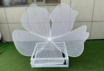 梨花雕塑常用，景觀概念，不銹鋼梨花雕塑擺件供求
