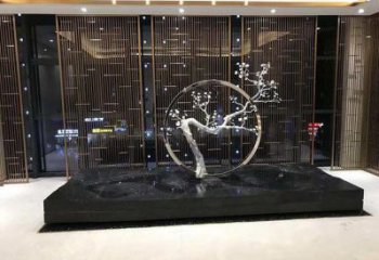 園林梅花雕塑預(yù)定，城區(qū)小品，民俗梅花雕塑制造商