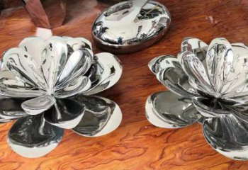 茉莉花雕塑定做，城區(qū)小品，不銹鋼茉莉花雕塑公司