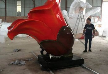 木棉花雕塑供給，中式工藝，景觀木棉花雕塑廠家精品