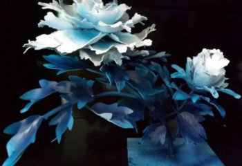 山茶花雕塑服務(wù)商，美陳雕塑，仿真山茶花雕塑廠家
