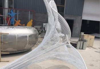 山茶花雕塑展品，公園小品，鏤空山茶花雕塑廠家