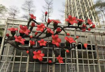梧桐花雕塑通用，陸地擺件，各類梧桐花雕塑點擊