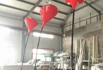 郁金香雕塑常用，景觀擺件，不銹鋼郁金香雕塑廠家