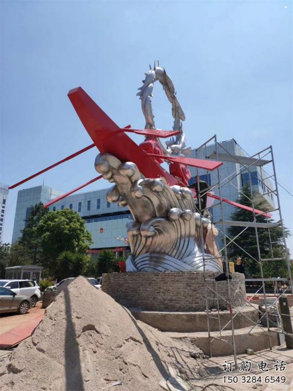 海浪紋雕塑制作，城市裝飾，不銹鋼海浪紋雕塑標(biāo)準(zhǔn)