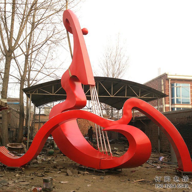 大提琴雕塑供求，抽象雕塑，不銹鋼大提琴雕塑優(yōu)選