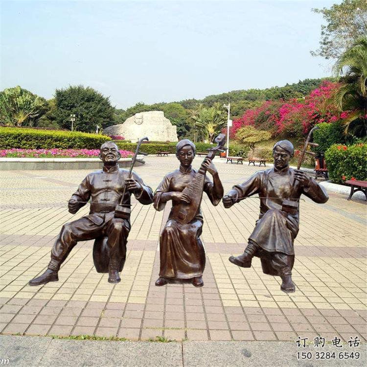 拉二胡雕塑生產(chǎn)商，街頭藝術(shù)，藝術(shù)民俗人物雕塑精選