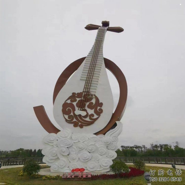 提琴系列雕塑，城市裝飾，彩色烤漆提琴雕塑優(yōu)選