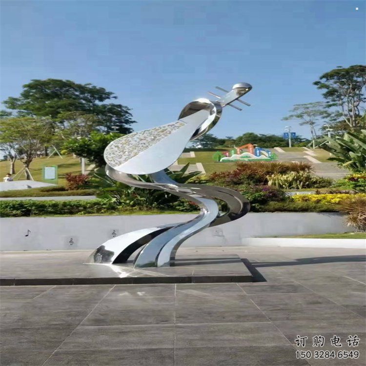 提琴雕塑制作，公園小品，不銹鋼提琴雕塑優(yōu)選