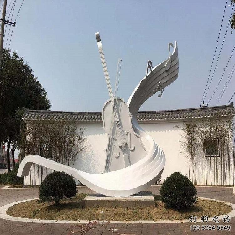 小提琴雕塑精選，景觀概念，不銹鋼小提琴雕塑生產(chǎn)