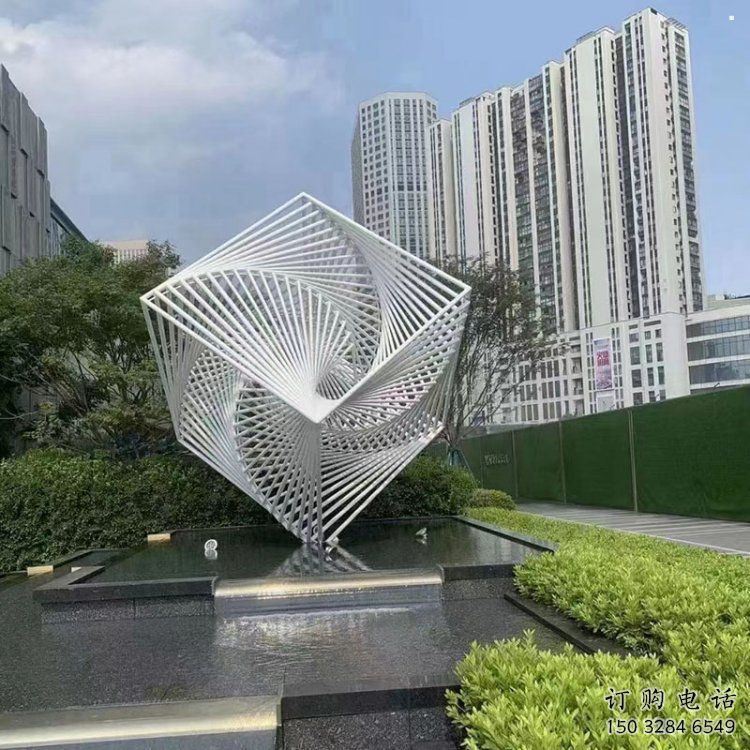 烤漆魔方雕塑 烤漆魔方雕塑