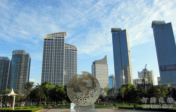 球形雕塑承接，景區(qū)案例，景觀鏤空球形雕塑定制廠家