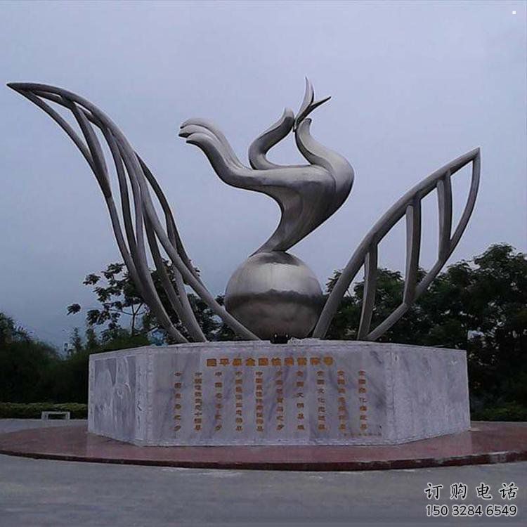 手拈花雕塑精選，戶外雕塑，不銹鋼手拈花雕塑優(yōu)價(jià)