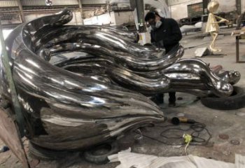 波浪雕塑制造，酒店擺件，不銹鋼波浪雕塑選定