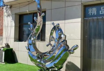 海浪雕塑制造廠家，鏡面工藝，不銹鋼材質(zhì)