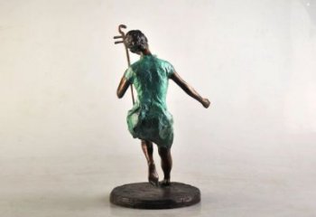 拉二胡雕塑專供，景觀雕塑，小區(qū)民俗人物雕塑標(biāo)準(zhǔn)