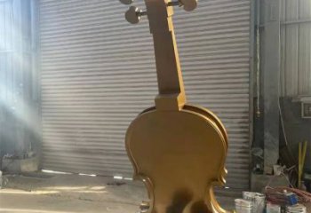 提琴雕塑特供，美陳雕塑，不銹鋼提琴雕塑定制