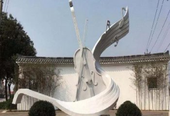 小提琴雕塑精選，景觀概念，不銹鋼小提琴雕塑生產(chǎn)
