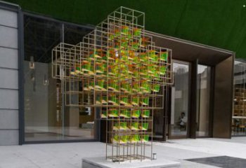 魔方雕塑供應(yīng)，城市雕塑，大型燈光魔方雕塑制造