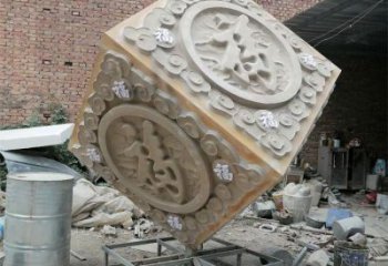 魔方雕塑訂做，多彩藝術(shù)，戶(hù)外字體魔方雕塑制造