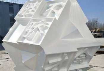 魔方雕塑供應(yīng)，美陳雕塑，字體魔方雕塑定制廠家