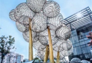 空心球雕塑訂做，多彩藝術，鏤空空心球雕塑制造