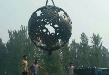 球體雕塑廠家優(yōu)選，陸地擺件，不銹鋼球體雕塑供應(yīng)