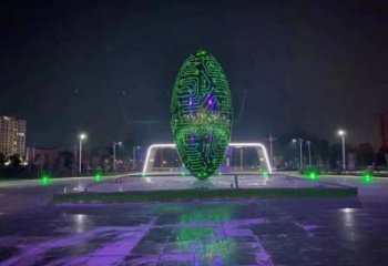 燈光球雕塑供需，多彩藝術(shù)，不銹鋼燈光球雕塑制造商
