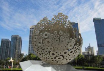 景觀球形雕塑供需，廣場雕塑，廣場鏤空球形雕塑選用