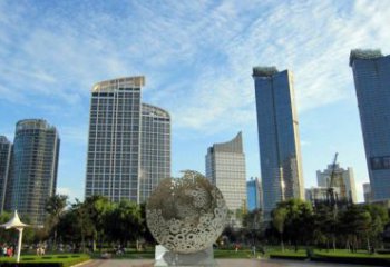 球形雕塑承接，景區(qū)案例，景觀鏤空球形雕塑定制廠家