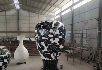 花瓶雕塑提供，美陳雕塑，玻璃鋼花瓶雕塑承接