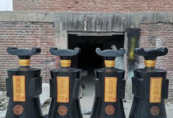 制造酒瓶雕塑供需，鋼管組合，玻璃鋼酒瓶雕塑工程