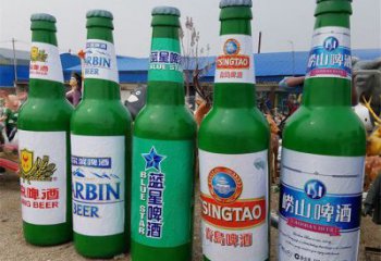 啤酒瓶雕塑供給，戶外雕塑，玻璃鋼啤酒瓶雕塑選用
