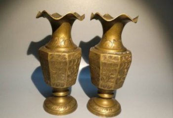 花瓶雕塑定價(jià)，鑄銅工藝，銅花瓶雕塑制作廠家