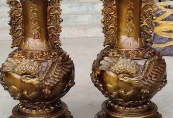 花瓶雕塑供應(yīng)，地標(biāo)擺件，銅花瓶雕塑制造廠家