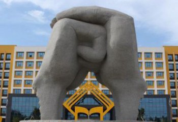 拳頭雕塑訂做特供，室外軟裝，不銹鋼拳頭雕塑供應(yīng)
