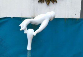 手雕塑選定，水景雕塑，手捏瓶子雕塑常用廠家