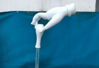 手景觀雕塑指用，戶外擺放，手捏瓶子雕塑廠家通用