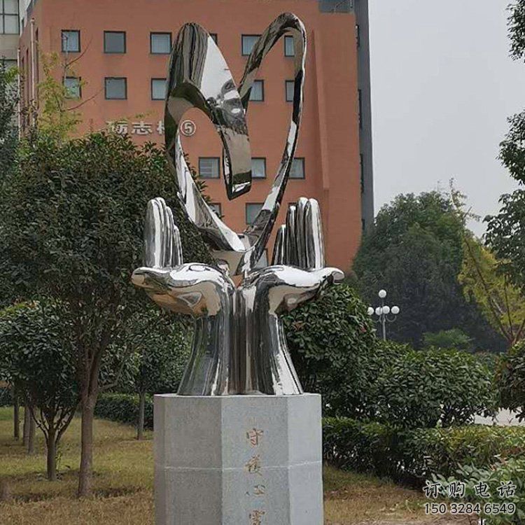 雙手雕塑選用，酒店擺件，不銹鋼雙手雕塑工廠精選