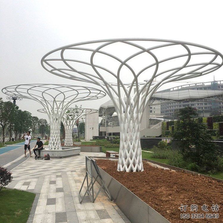 遮陽樹雕塑生產，中式工藝，鏤空遮陽樹雕塑精品