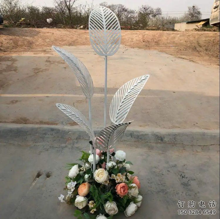 芭蕉葉雕塑供求，美陳雕塑，不銹鋼芭蕉葉雕塑制造