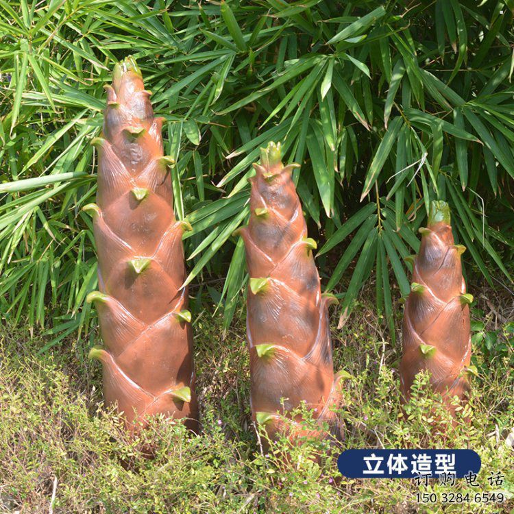 竹筍雕塑預(yù)定，創(chuàng)意雕塑，不銹鋼竹筍雕塑選用