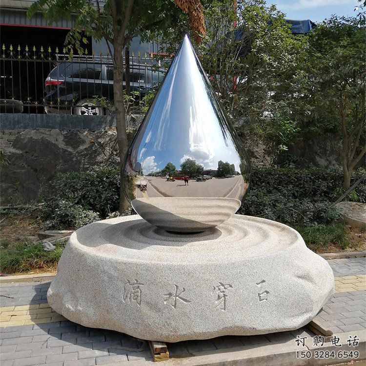 淚滴雕塑工廠，城市裝飾，不銹鋼淚滴雕塑供給