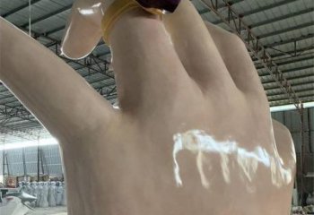 手指雕塑制作，市標(biāo)雕塑，玻璃鋼手指雕塑廠家常用