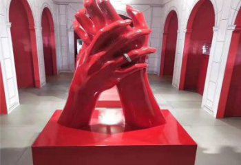 握手雕塑制作，歐式風格，地產(chǎn)不銹鋼握手雕塑優(yōu)選