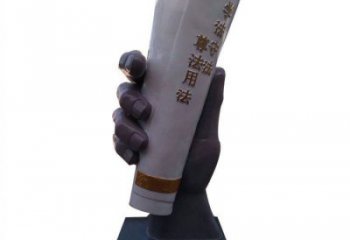 大型手卷雕塑公司，花園小品，玻璃鋼手卷雕塑提供